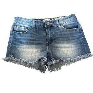 Indigo Rein Distressed Blue Jean Shorts